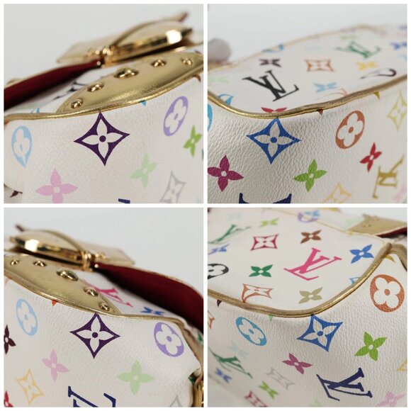 LOUIS VUITTON Monogram Multicolor Marilyn Shoulder Bag White M40206 Auth 138531A - Picture 14 of 16